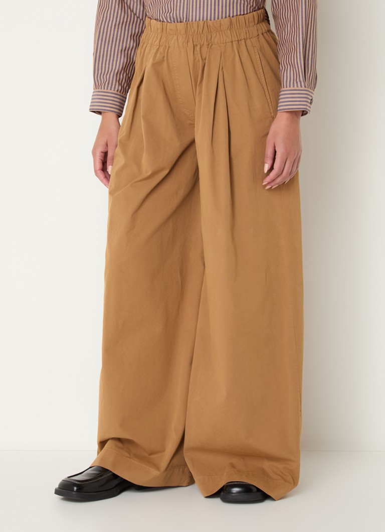 Pantaloni cu talie înaltă, croială largă și buzunare laterale, de la Sessùn Ridee.