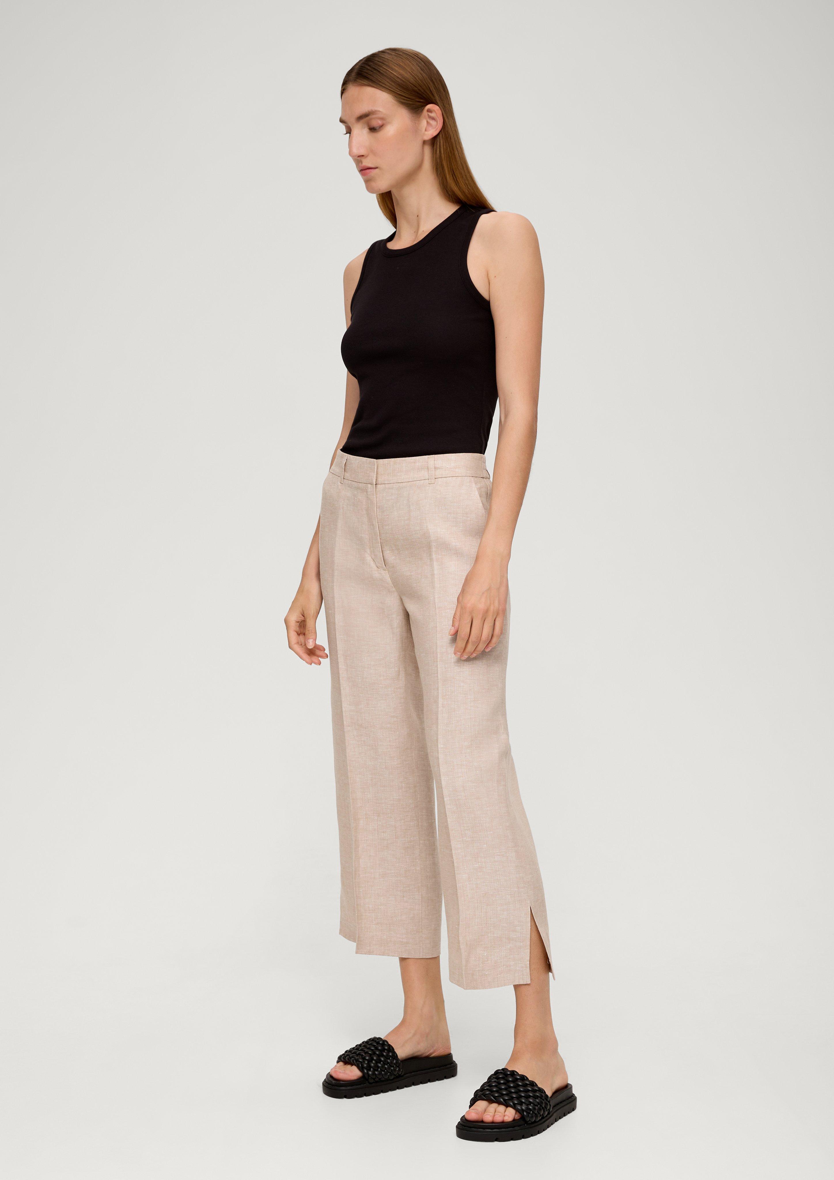 Regular: Herringbone-Hose aus Leinen  2130935-84W1