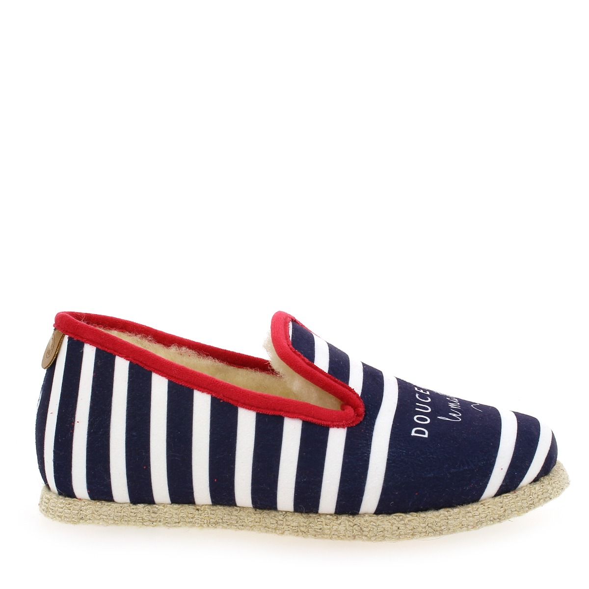 Chausse Mouton  MESSAGE - Marine rouge