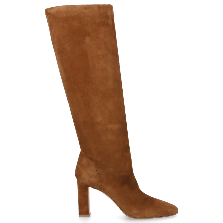 Aquazzura - Stiefel MANZONI 85 Veloursleder - braun