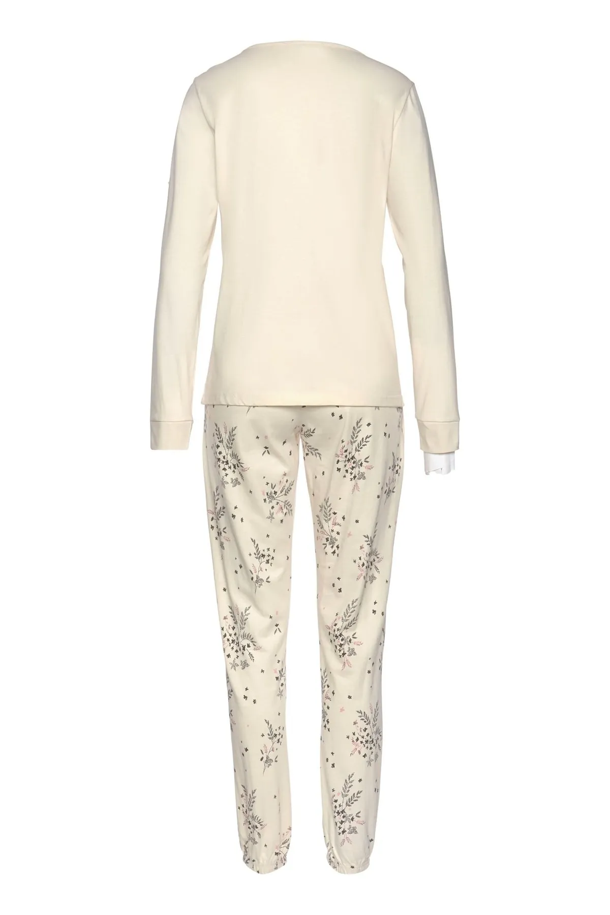 Vivance  Pyjama set - Beige - Unifarben