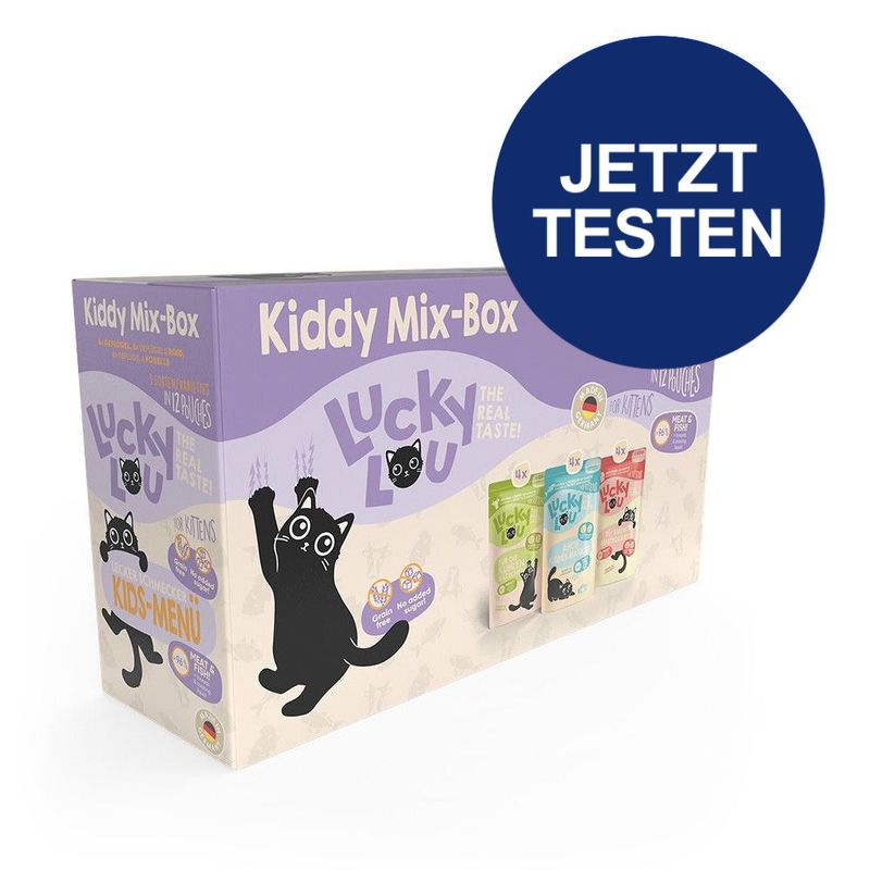 Probierpaket Lucky Lou Kitten 12 x 125 g zu TOP-Preisen | bitiba