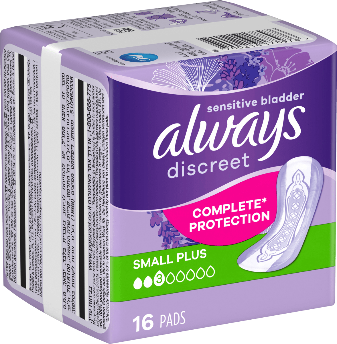discreet Einlagen Inkontinenz Small Plus, 16 St