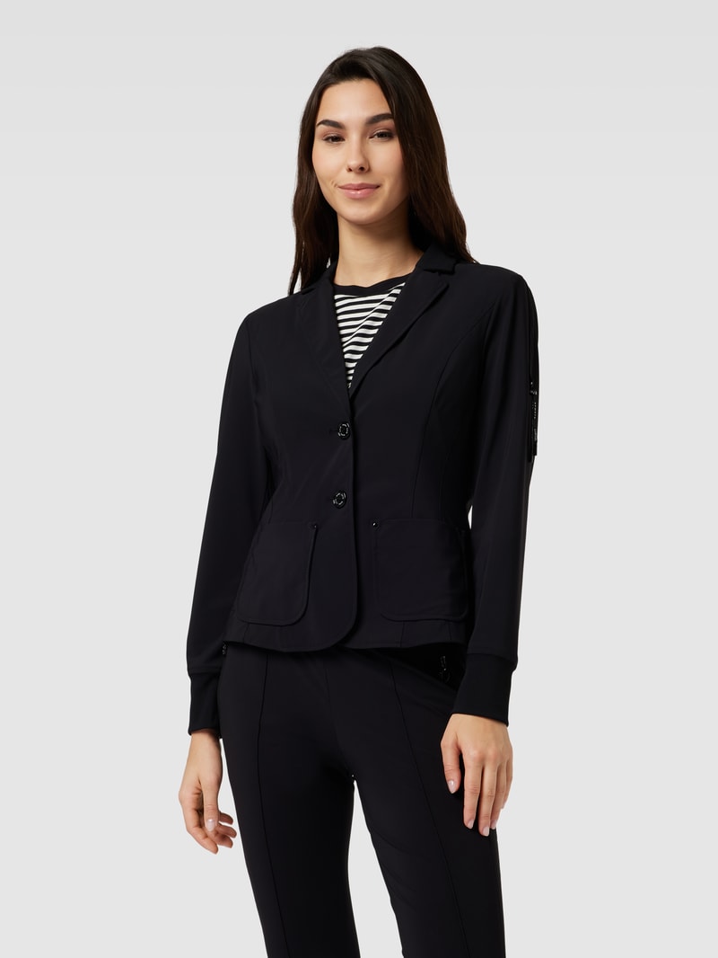 Blazer mit aufgesetzten Taschen in black