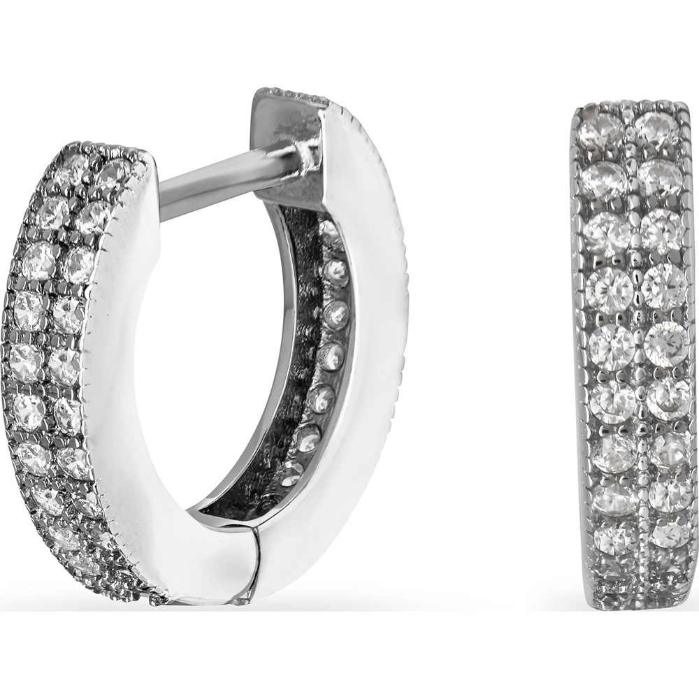 FAVS Créoles 925 Argent Boucles d'oreilles