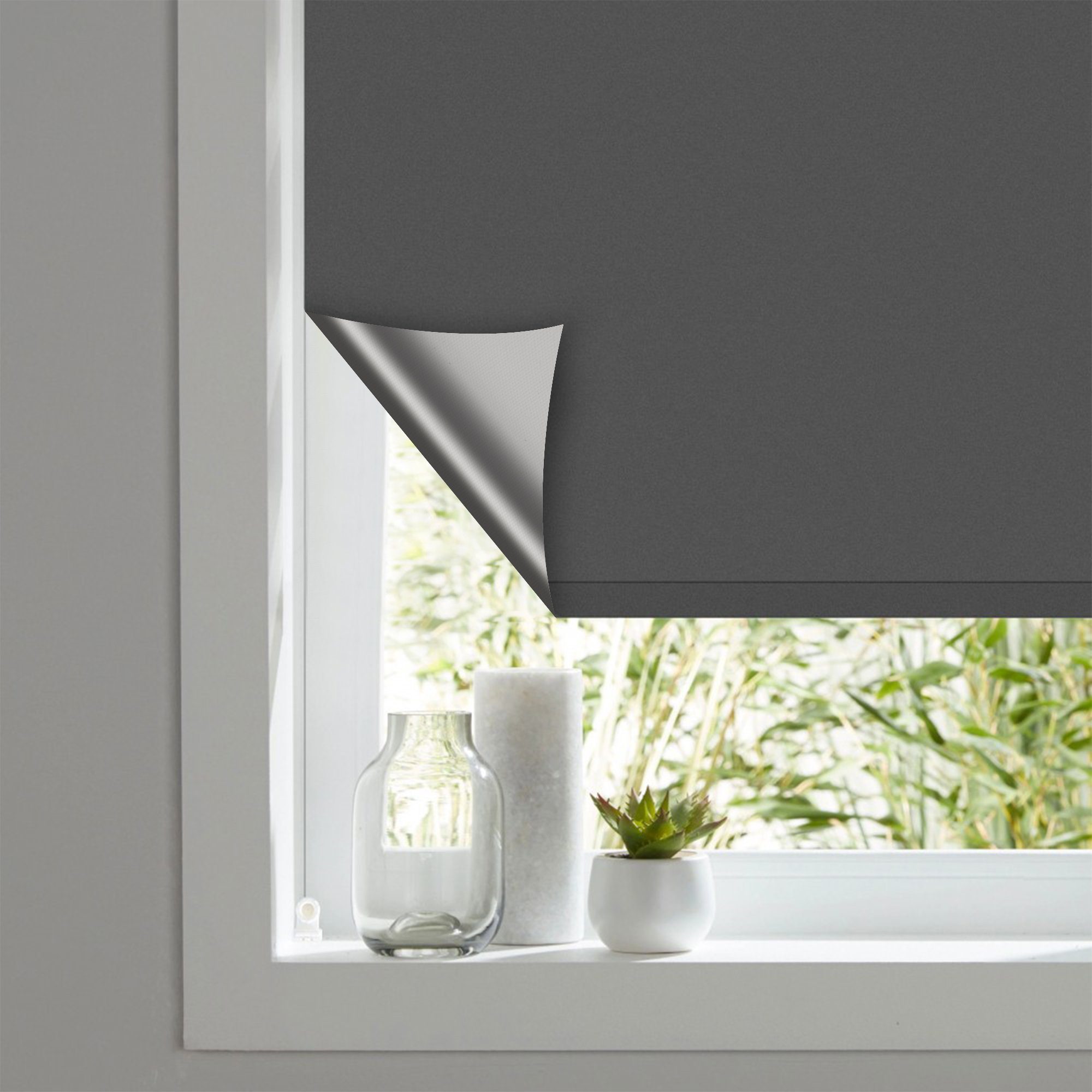 Verdunklungsrollo Thermo / Verdunklung, Bestlivings, verdunkelnd, Klemmfix, Klemmfix oder Schraubmontage, Thermorollo (60x150cm) - Verdunkelungsgardine Thermogardine
