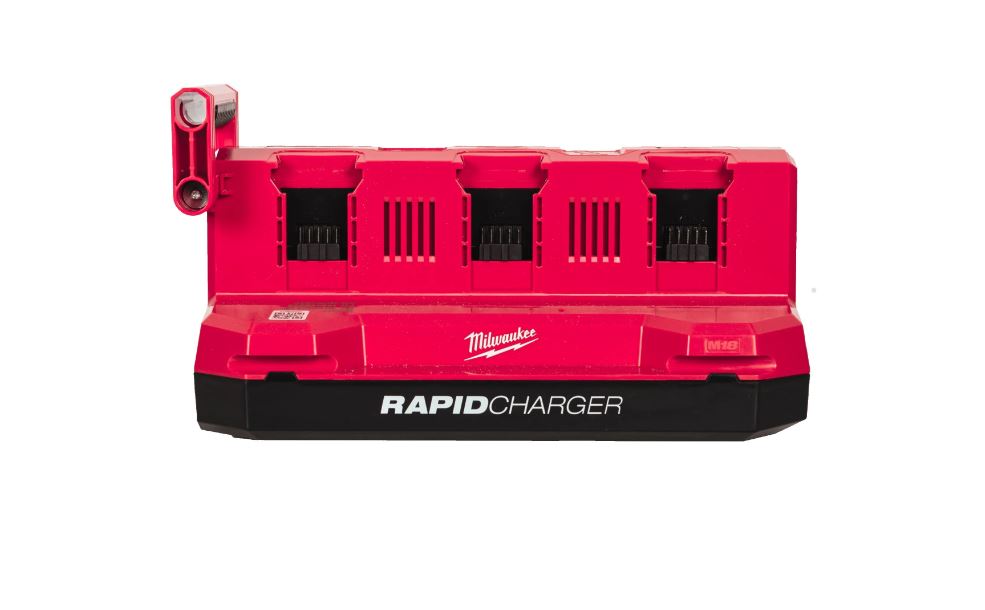 Milwaukee-tilbehør 4932498551 M18 MPC6 M18 Mobile Packout 6-spors hurtiglader