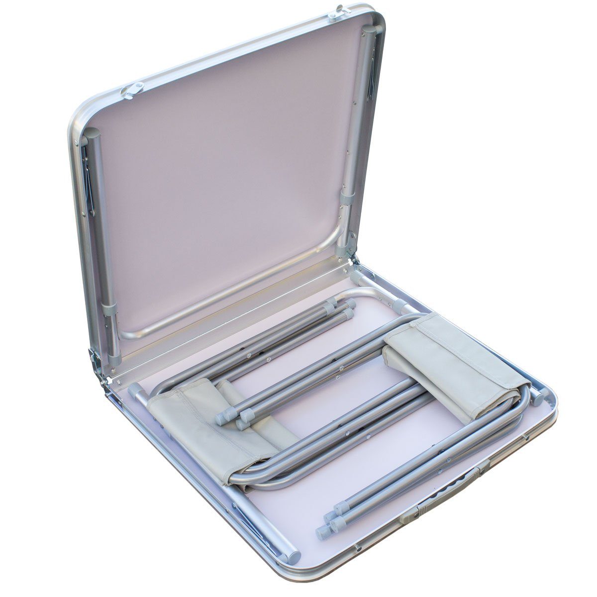SVITA Sitzgruppe Camping Set, (Set, 5-tlg., Tisch mit 4 Stühlen), klappbar, tragbar