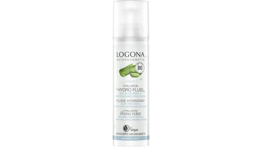 LOGONA CLASSIC Hyaluron Hydro Fluid Bio-Aloe Vera & Hyaluronsäure 30 ml