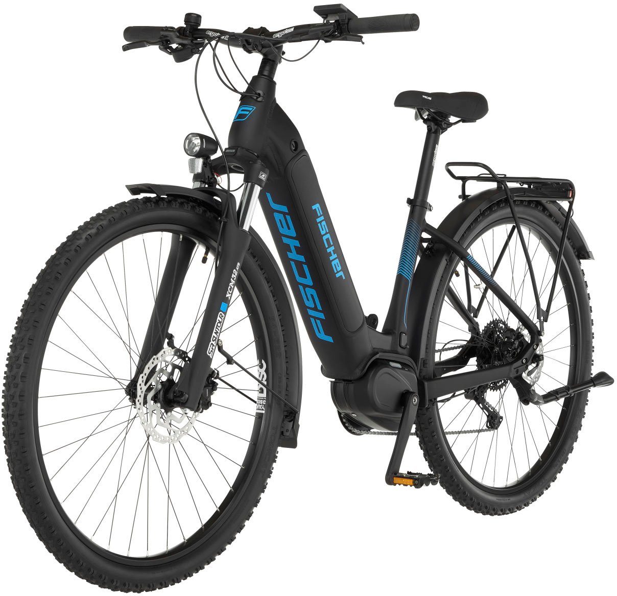 FISCHER Fahrrad E-Bike TERRA 4.5i 522, 10 Gang Shimano Deore Schaltwerk, Kettenschaltung, Mittelmotor, 522 Wh Akku, (mit Schloss)