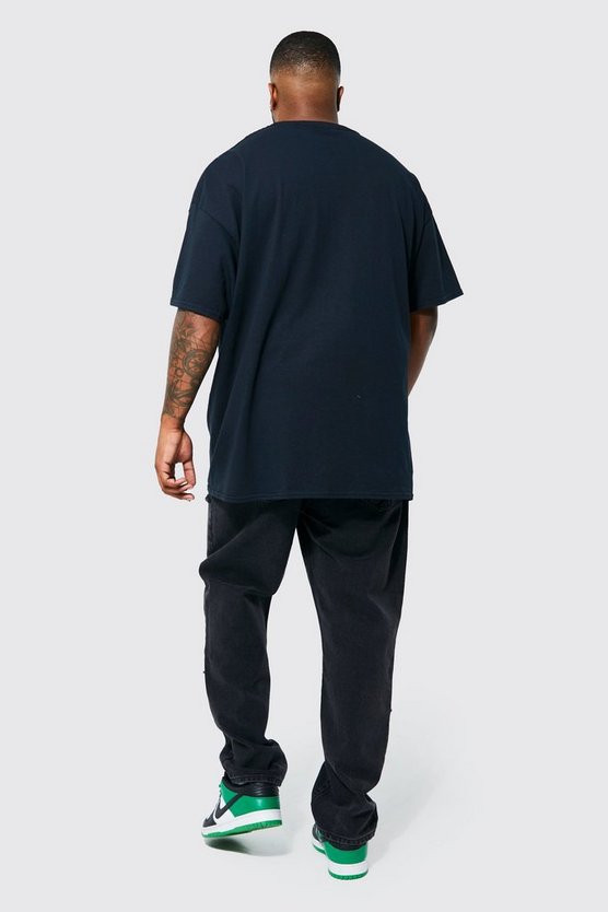Plus T-Shirt mit lizenziertem Vintage Notorious Print