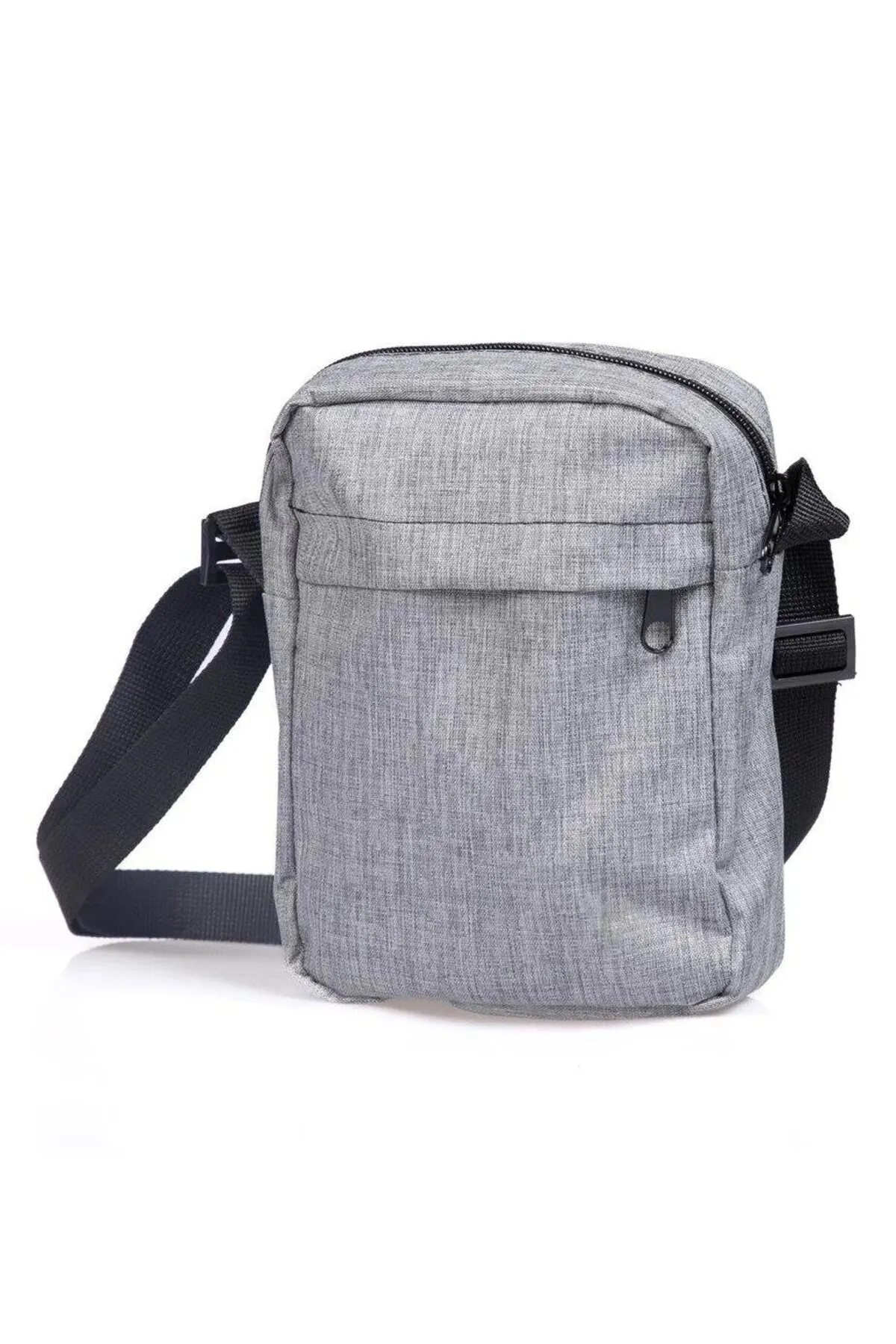 Tudors  Graue verstellbare Crossbody-Umhängetasche für Unisex