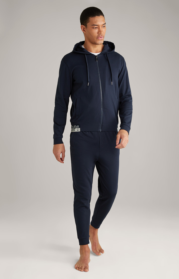 Loungewear-Sweatjacke in Navy