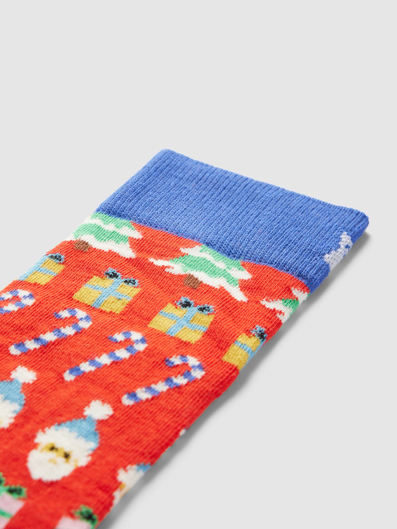 Socken mit Motiv Print Modell 'All I Want For Christmas' in rot