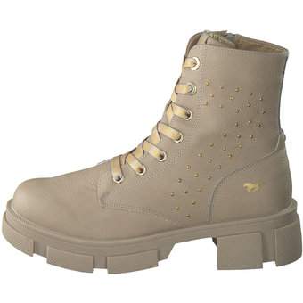 Mustang Schnür Boots in beige