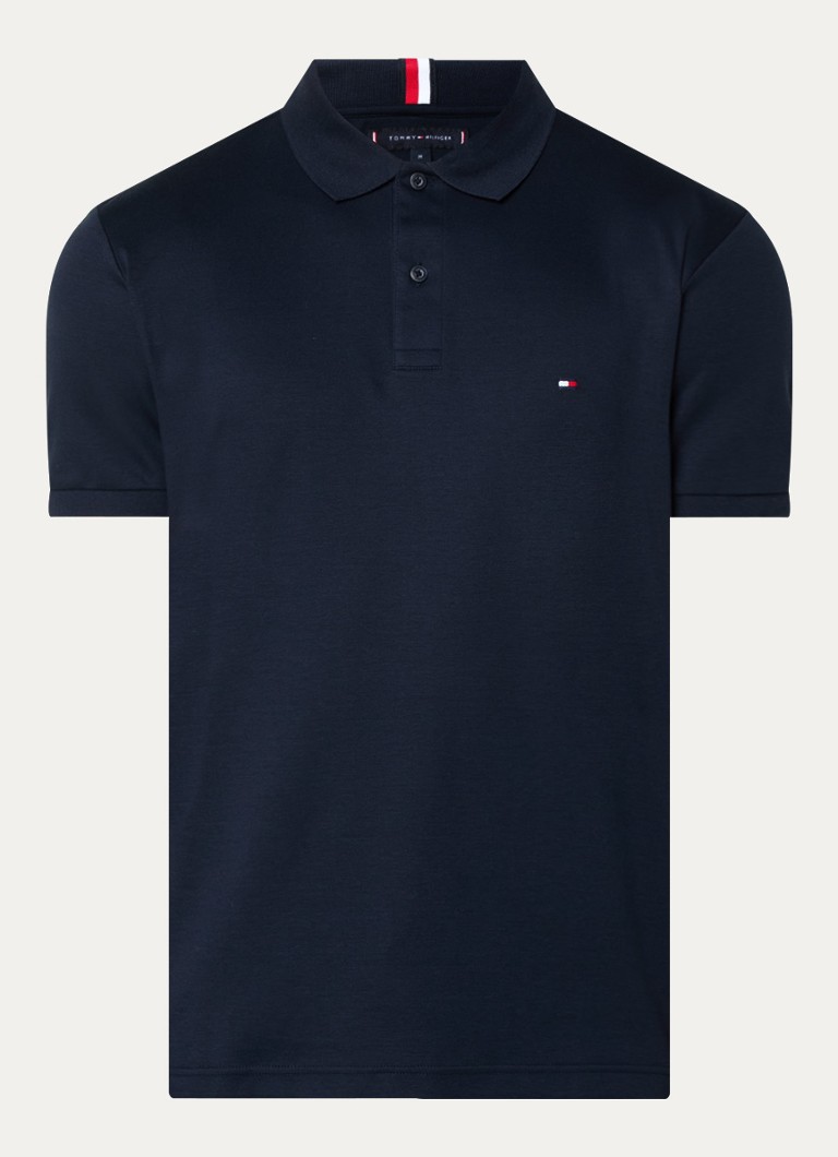 Tommy Hilfiger  Regular fit polo met logoborduring