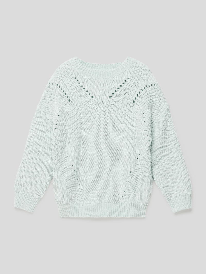 Pullover mit Strickmuster Modell 'LINKI3' in mint