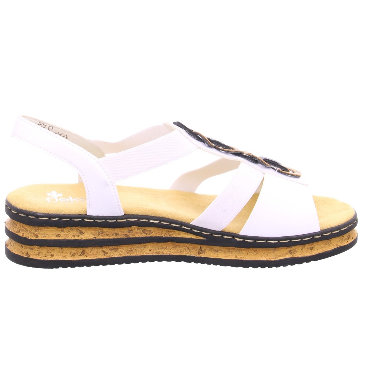 RIEKER Klassische Sandalen weiss