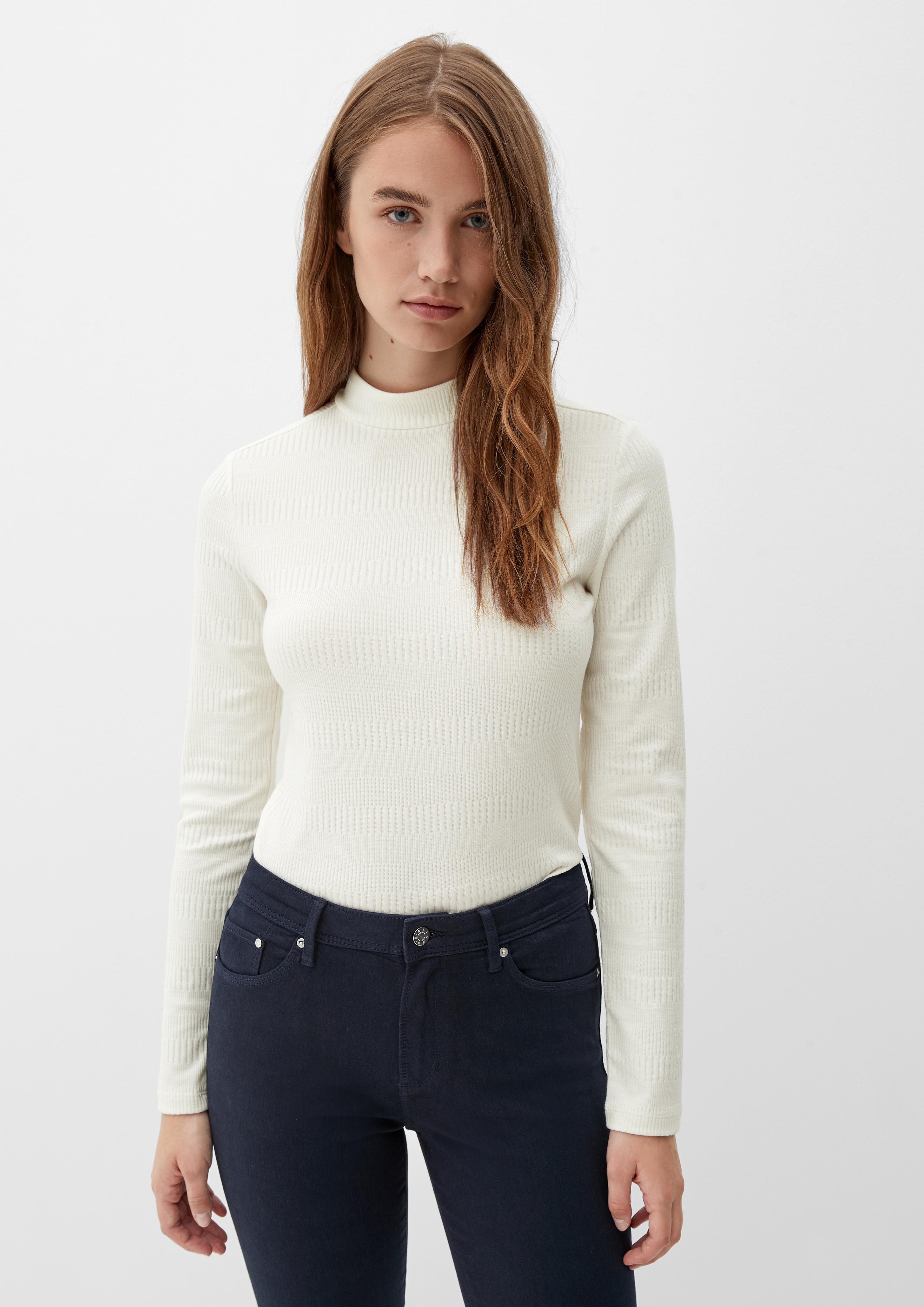 Longsleeve mit Stehkragen  2121397-0210