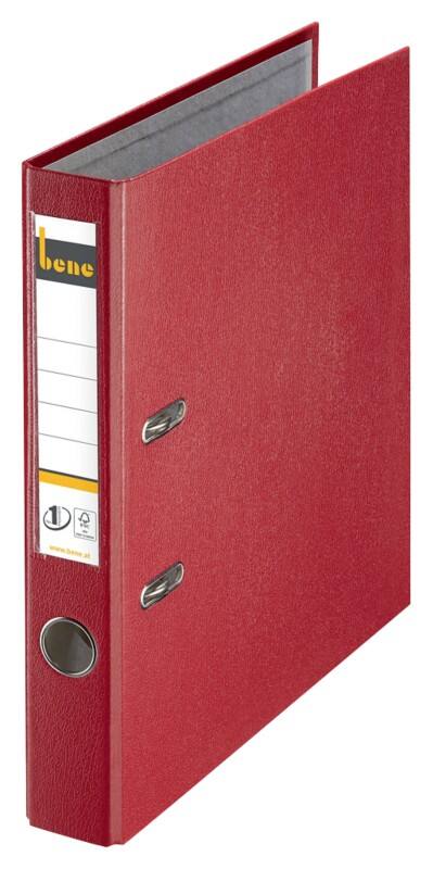 Bene No.1 Power Ordner DIN A4 52 mm Rot 2 Ringe 291600 PP (Polypropylen) Hochformat