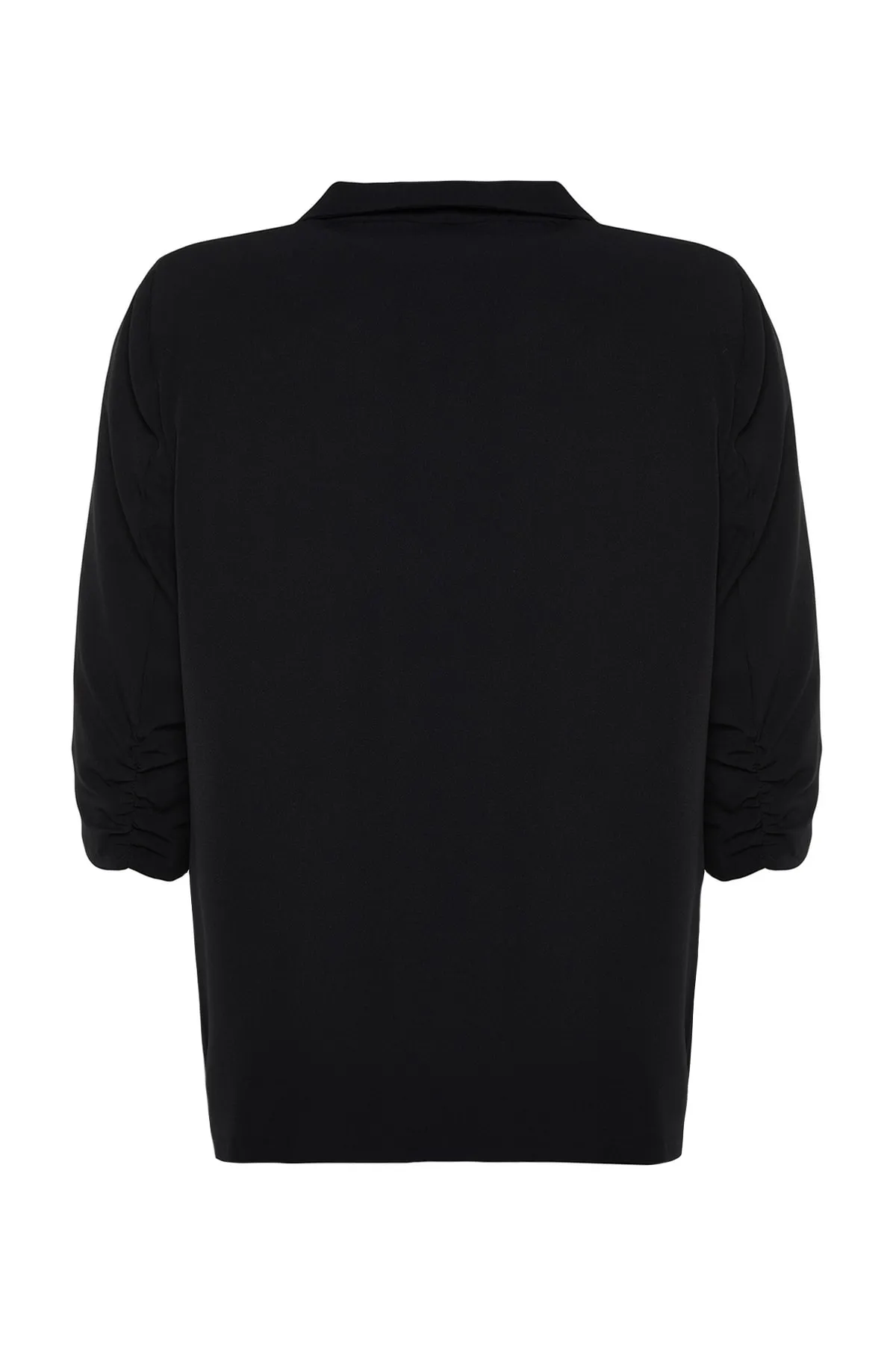 Trendyol Curve  Schwarze Jacke mit Kragendetail