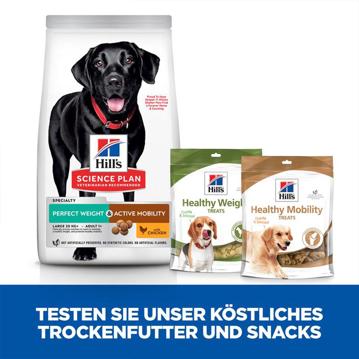 Hill's Science Plan Hund Perfect Weight + Active Mobility Large Breed Adult Huhn 12kg