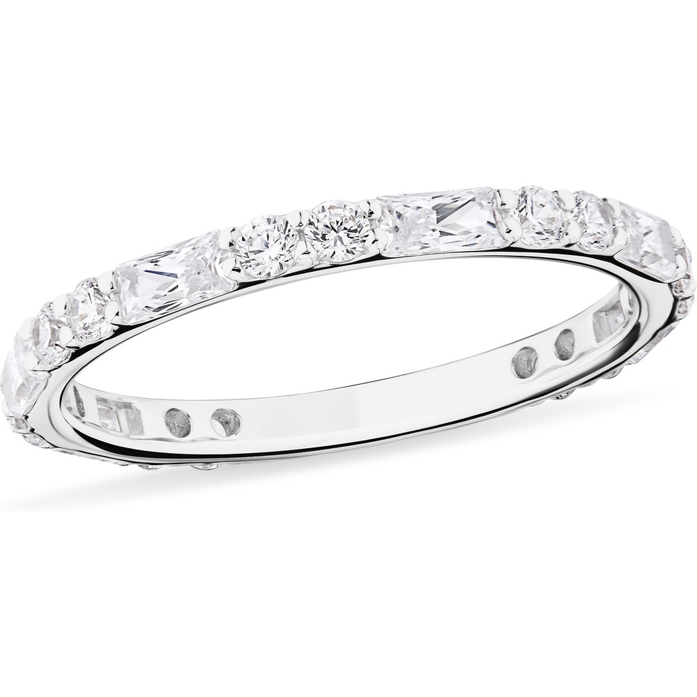 FAVS Bague pour femme 375 Or blanc or blanc Bague
