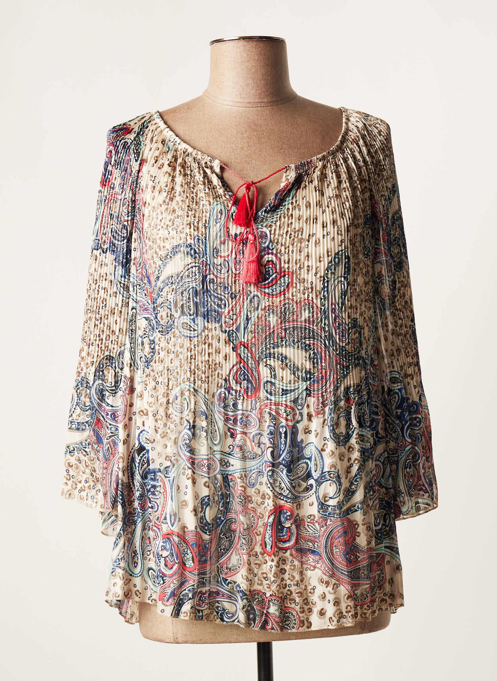 Vie Nocturne Tuniquemanchelongue Femme couleur beige