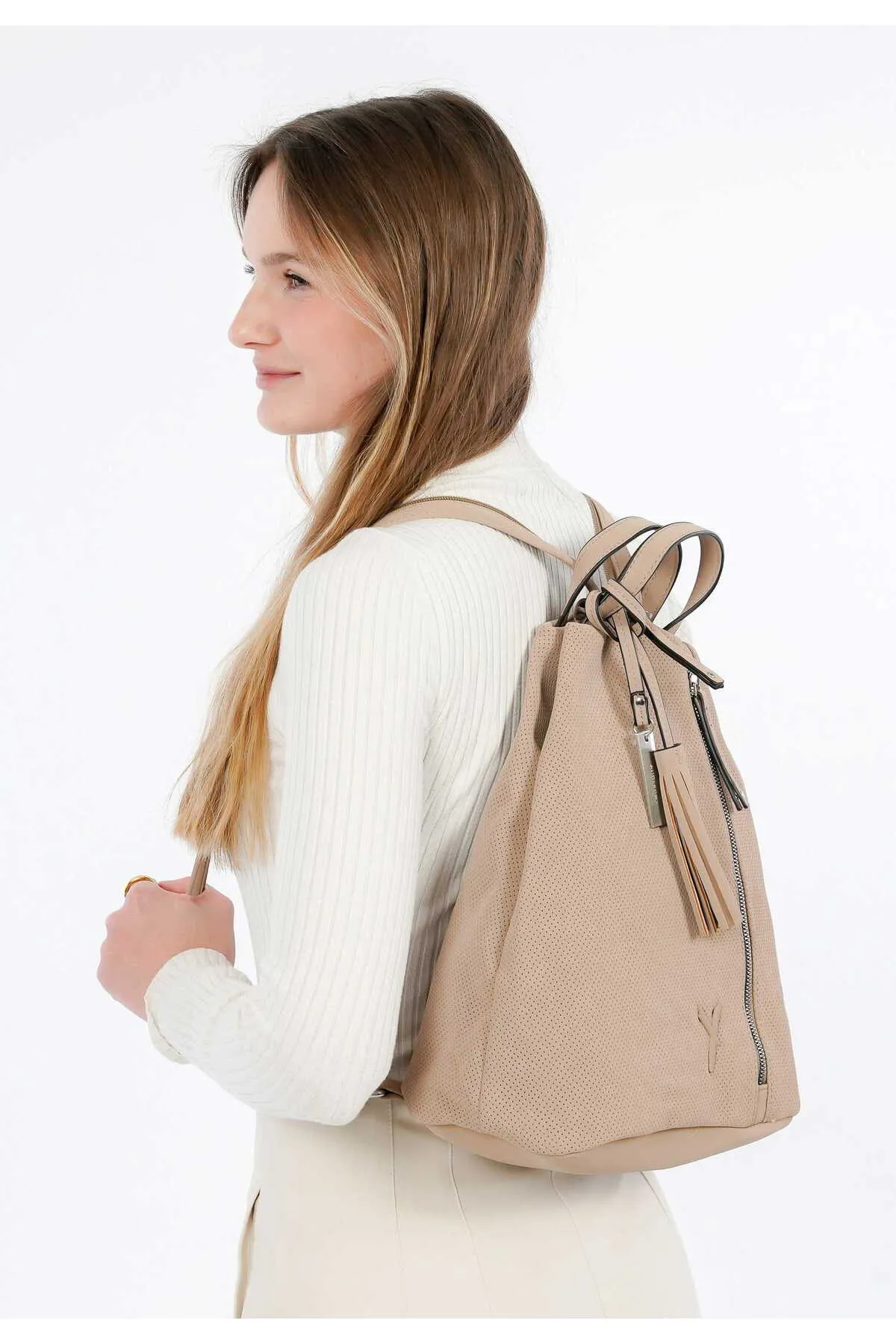 SURI FREY  Rucksack - Beige - Unifarben