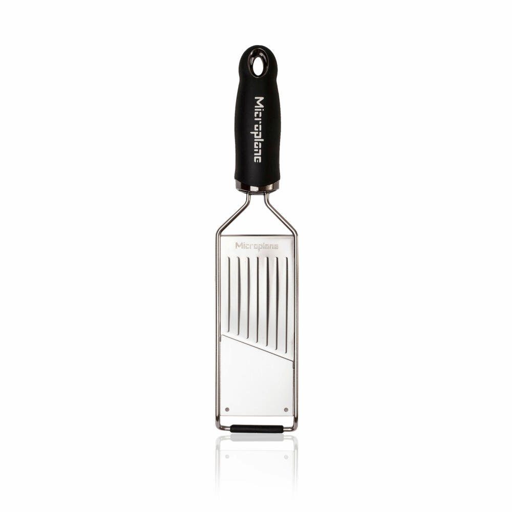 Microplane Gemüsehobel Gourmet Profi, Edelstahl, Kunststoff, Gummi