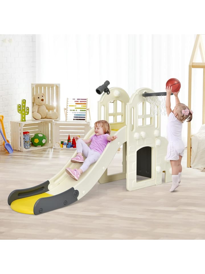 COSTWAY 6 in 1 Spielplatz in Gelb günstig kaufen onesize