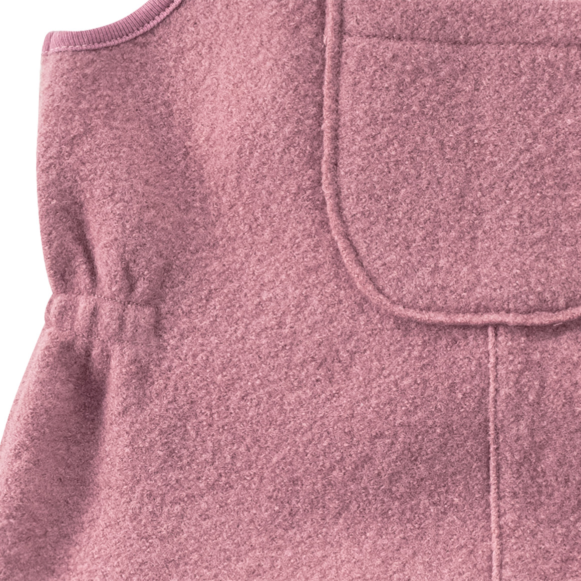 Baby Wollwalk-Latzhose mit Umschlagbündchen