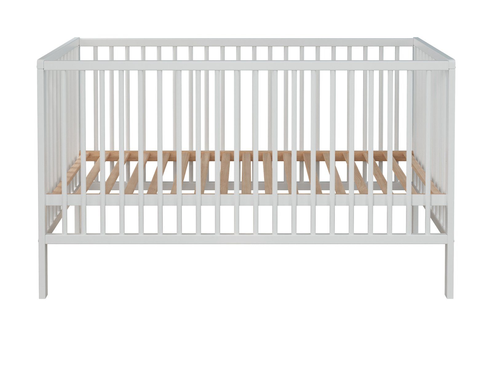 trendteam Babyzimmer-Komplettset Ole, (Set 3-teilig, Babybett, Wickelkommode und Kleiderschrank), neutral weiß, Landhaus modern