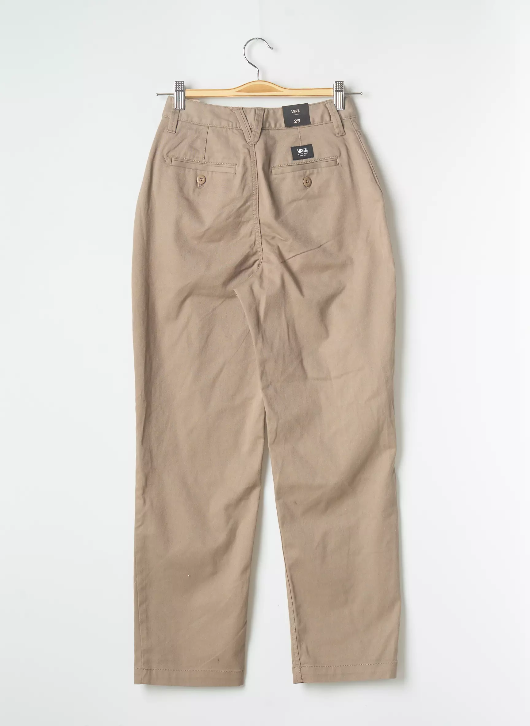 Vans Pantalons Chino Femme couleur beige