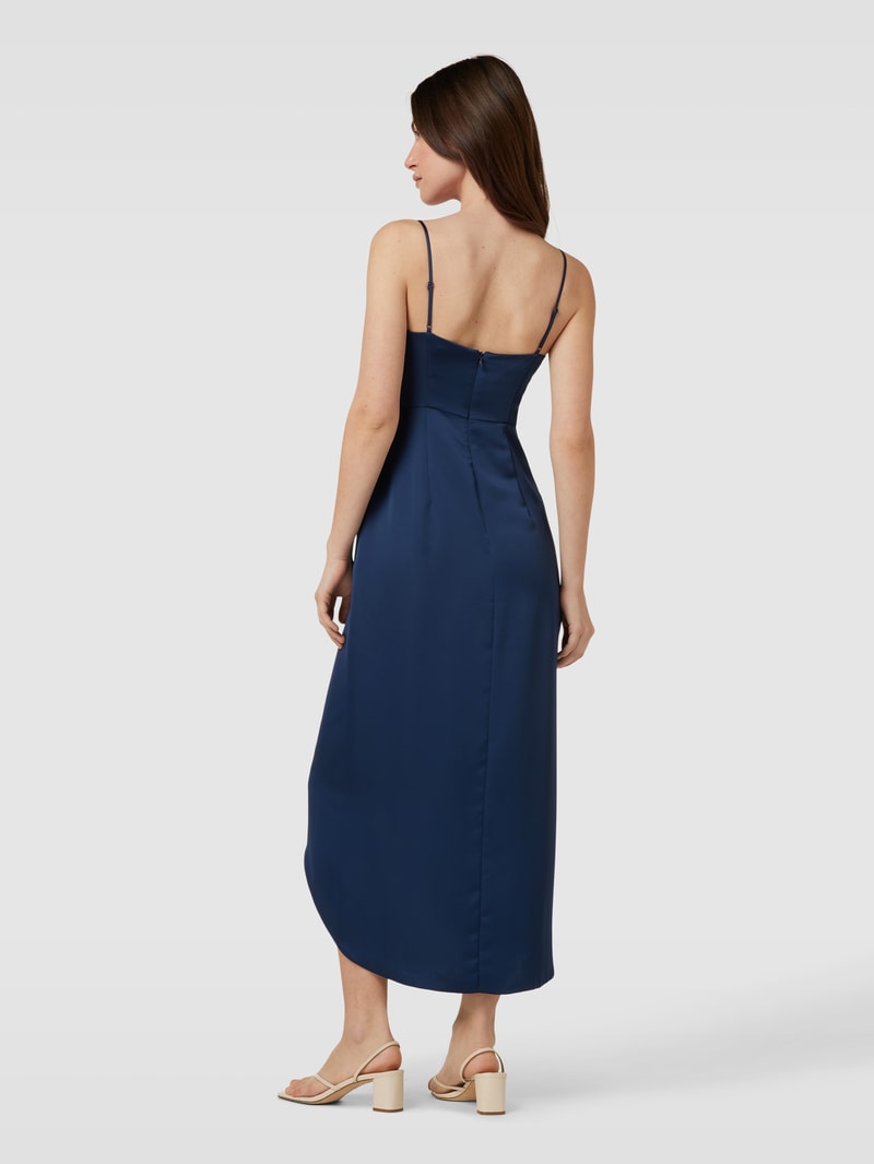 Cocktailkleid mit Knoten-Detail in dunkelblau