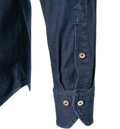 Stenströms, Jeanshemd, Fitted Body, Baumwolle, jeansblau