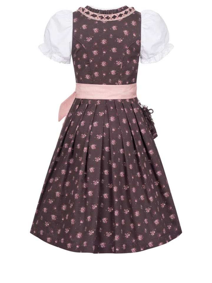 Nübler Kinderdirndl 3-teilig Rosalie in Bordeaux günstig kaufen