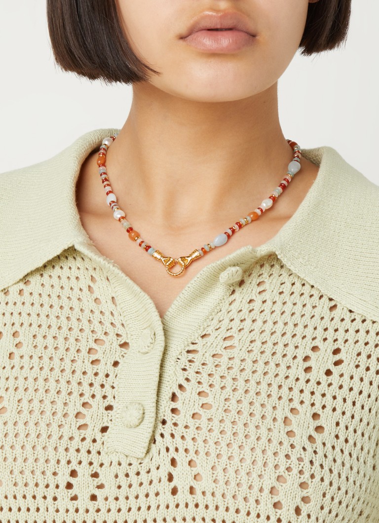 Missoma In Good Hands necklace gold-plated