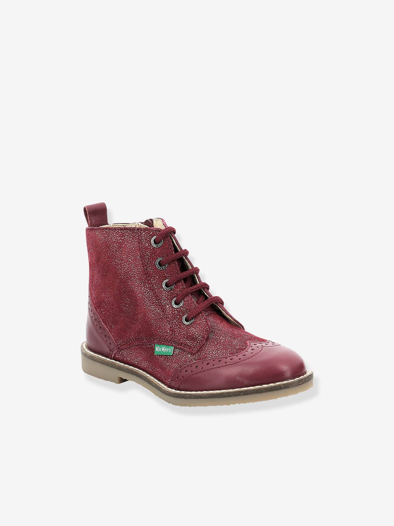 Bottillons cuir fille Tyrol KICKERS® noir