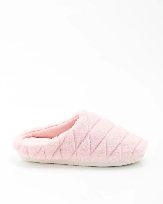 Mules à mémoire de forme, toucher peluche
