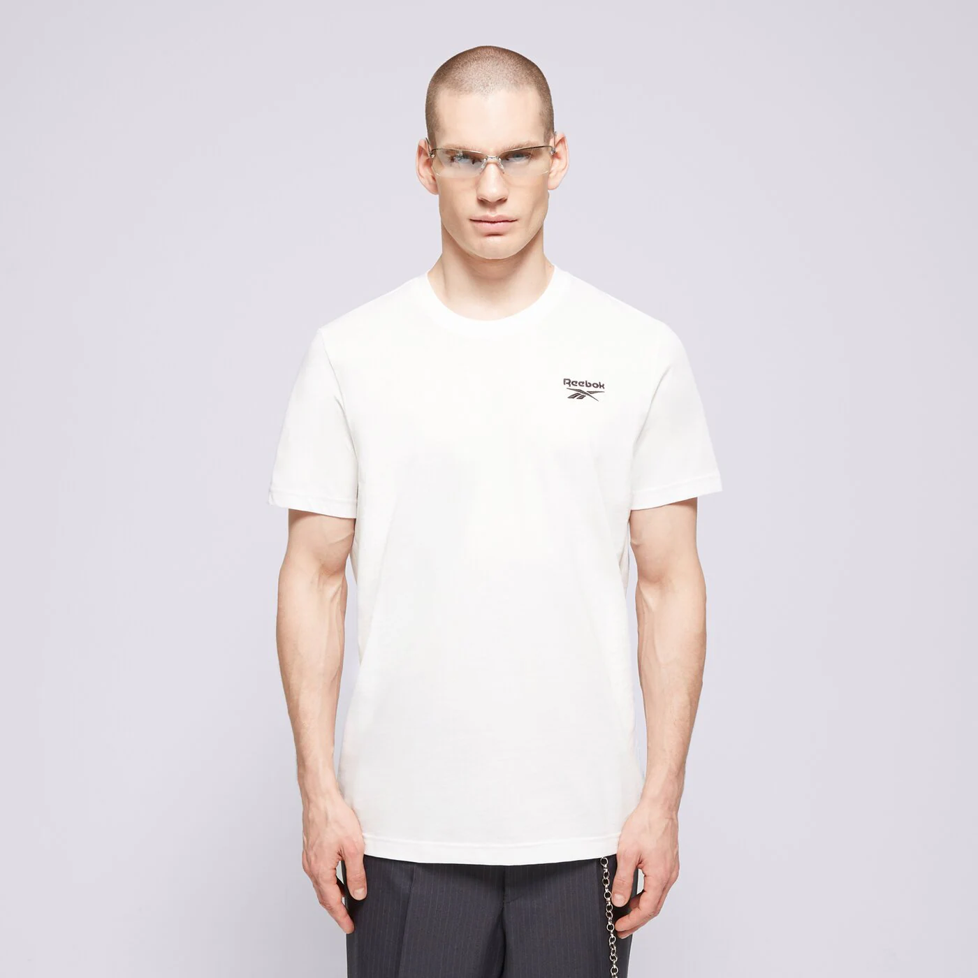REEBOK T-SHIRT RI LEFT CHEST LOGO Weiß
