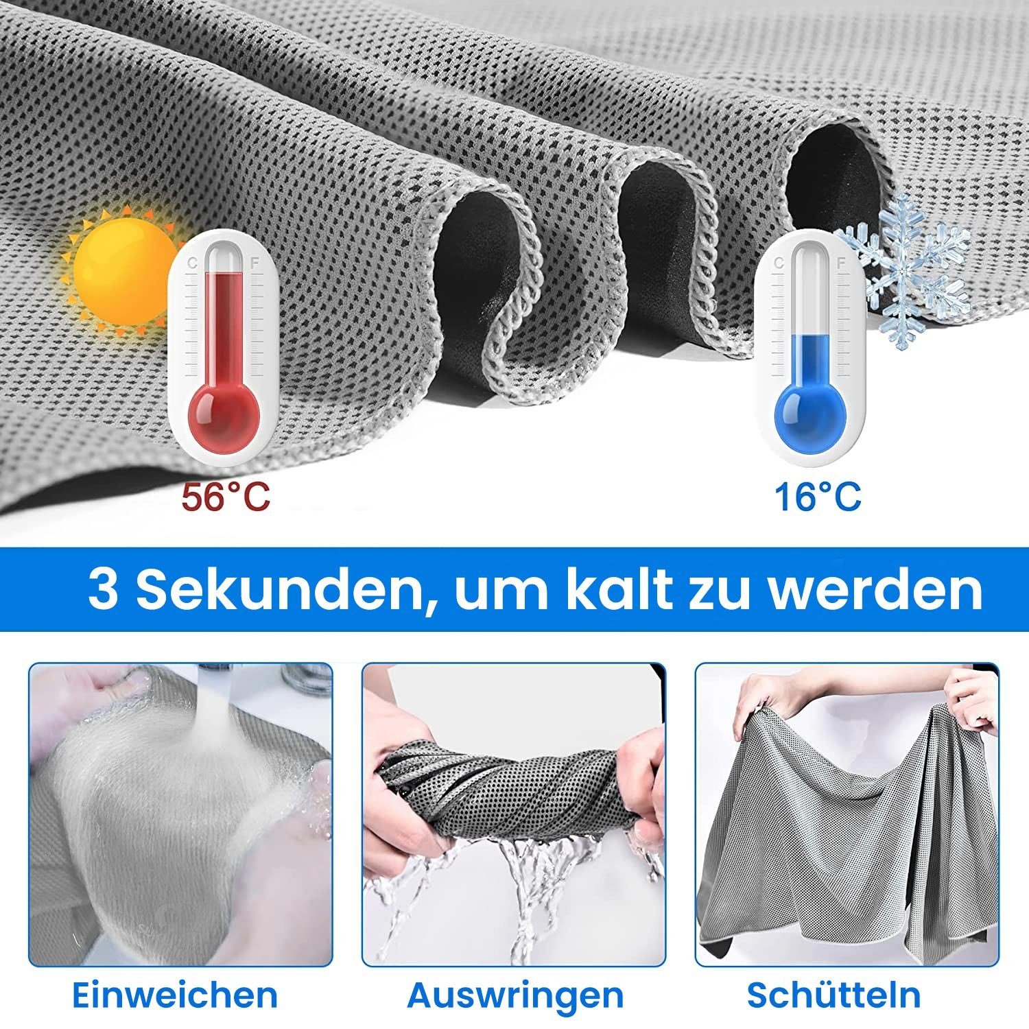 TOPMELON Sporthandtuch Tragbares Yoga-Handtuch, Sporthandtuch, atmungsaktiv