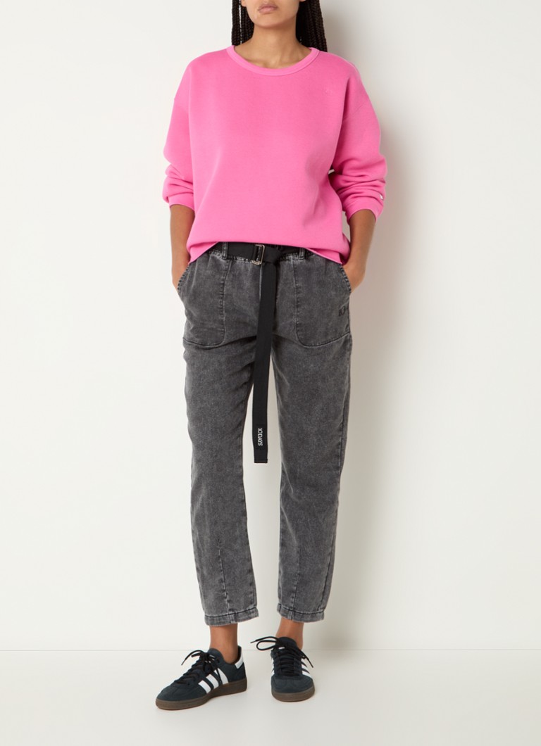 Jeans a vita alta affusolati 10DAYS con cintura