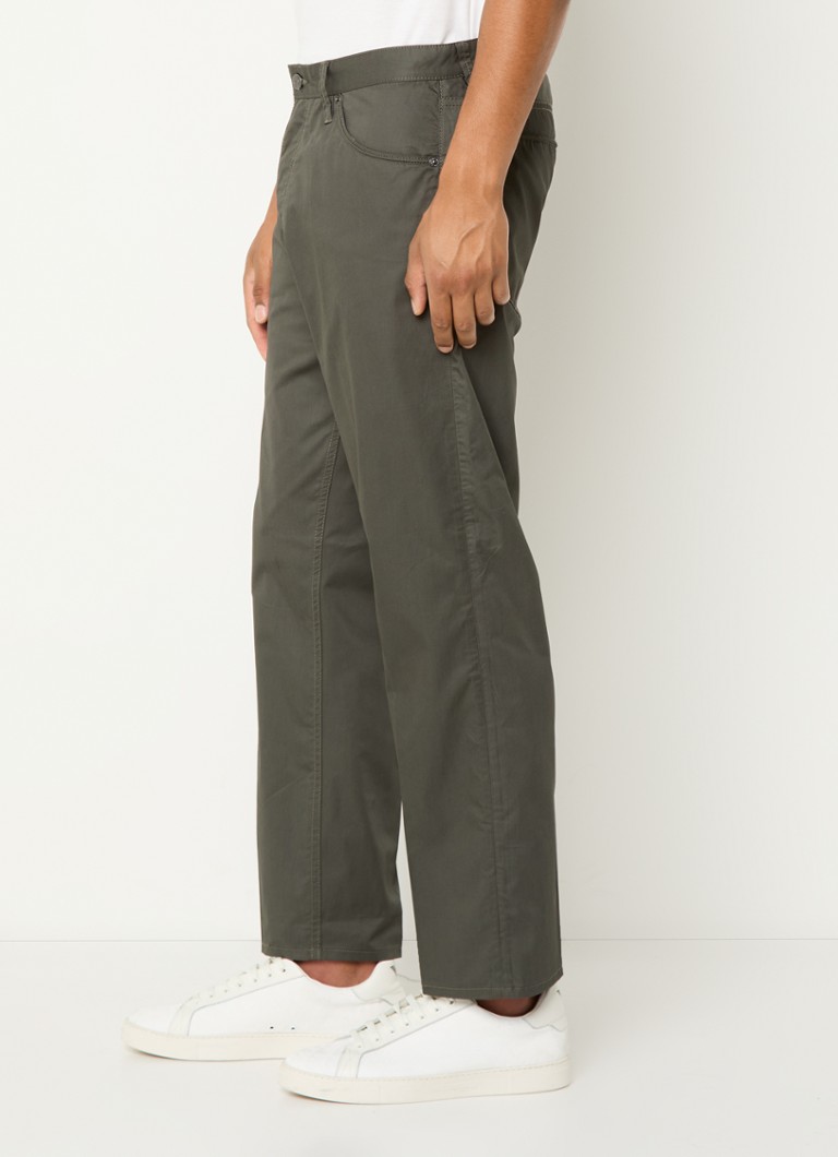 Pantaloni Emporio Armani cu croi larg și buzunare laterale