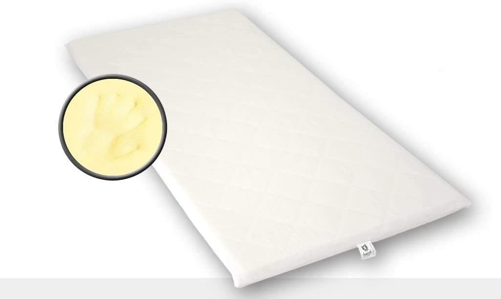 Visco-Matratze Auflage mit Bezug, Best for You, 4 cm hoch, (Set, 2-tlg)
