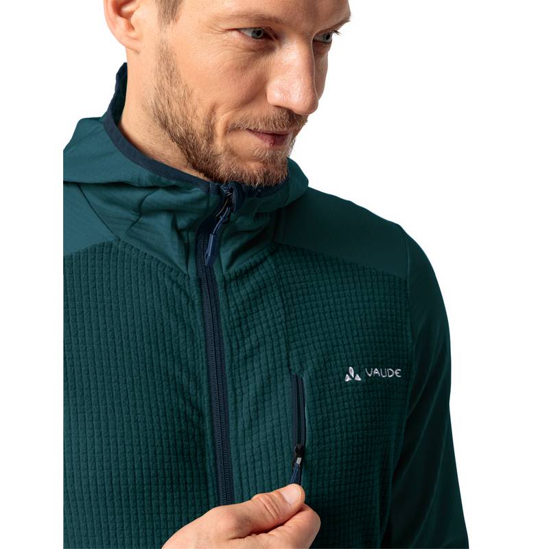 VAUDE Men's Monviso Hooded Grid Fleece Jacket Outdoorjacke Herren
