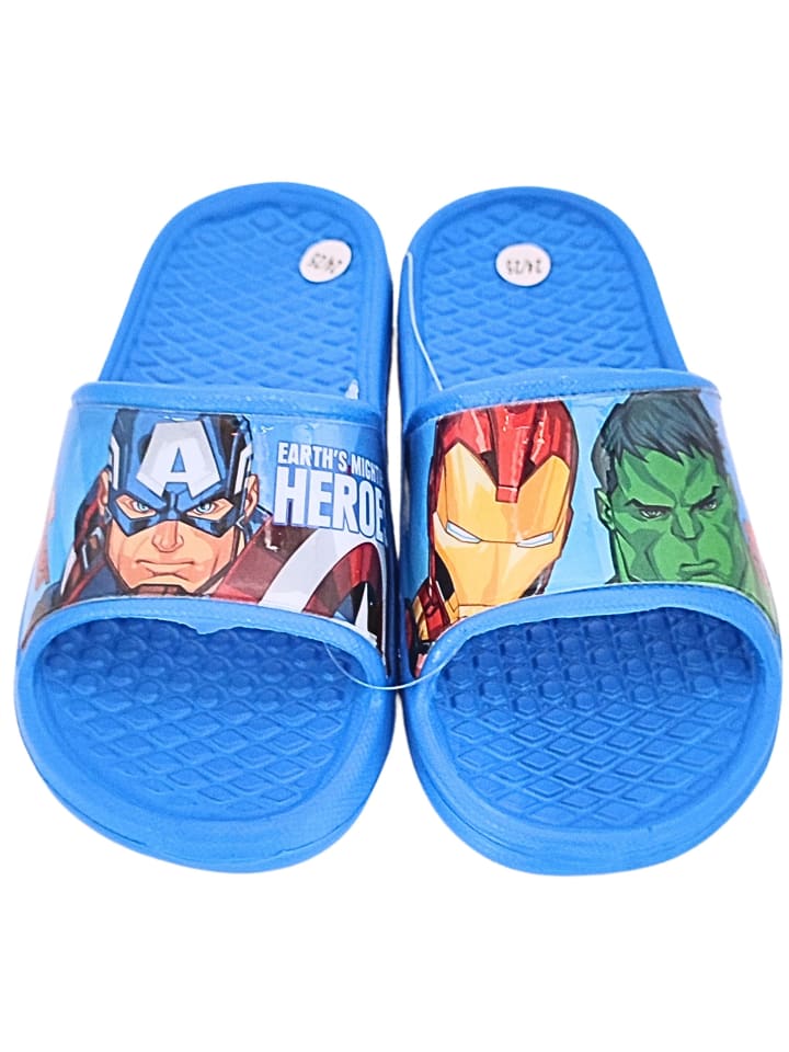 Avengers Badelatschen Avengers in Blau günstig kaufen