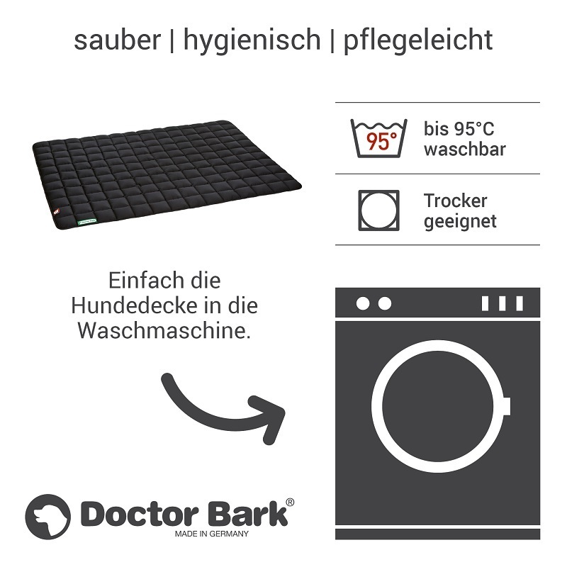 Doctor Bark Hundedecken Doctor Bark Liegedecke schwarz XXL