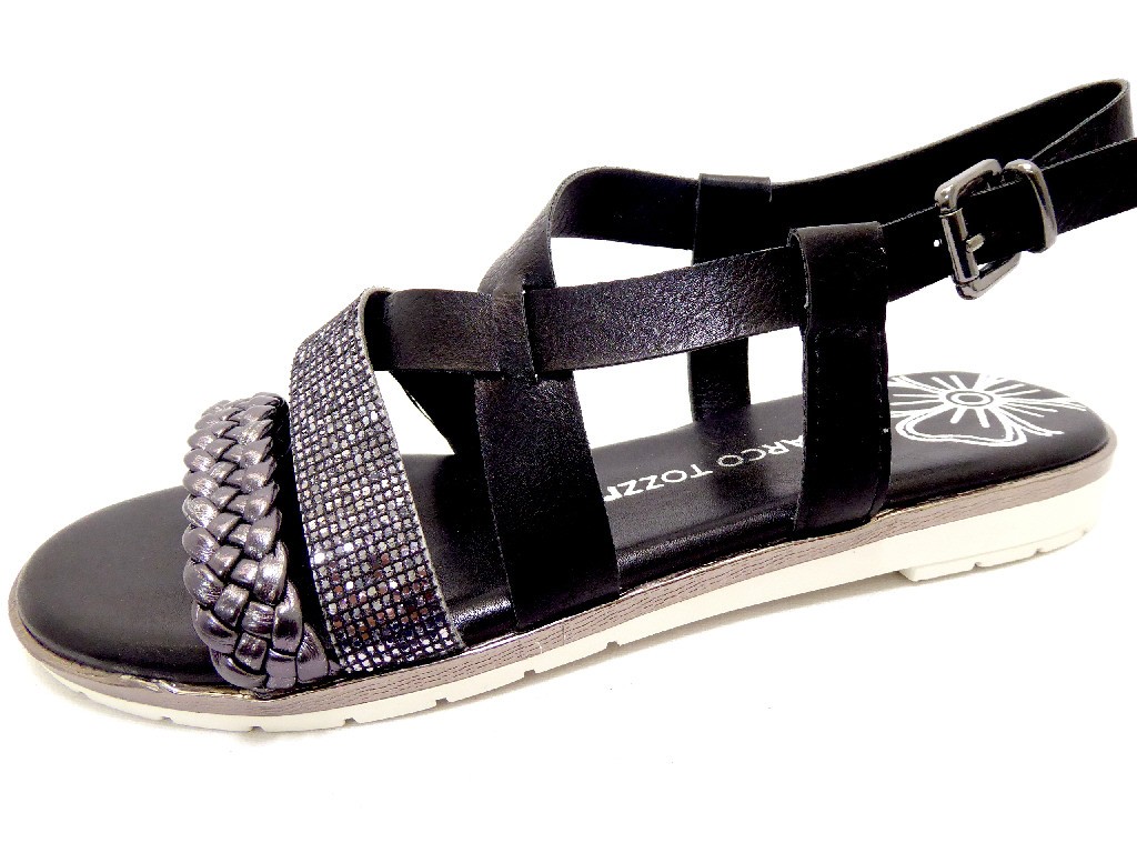 MARCO TOZZI Komfort Sandalen schwarz