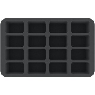Feldherr 50 mm Half-Size Schaumstoffeinlage mit 16 Fächern